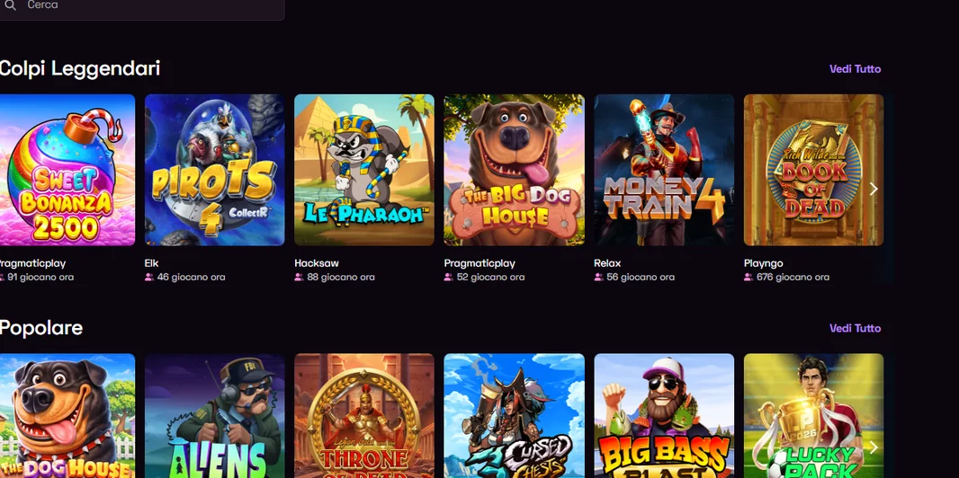 Sfoglia giochi Lussurio Casino